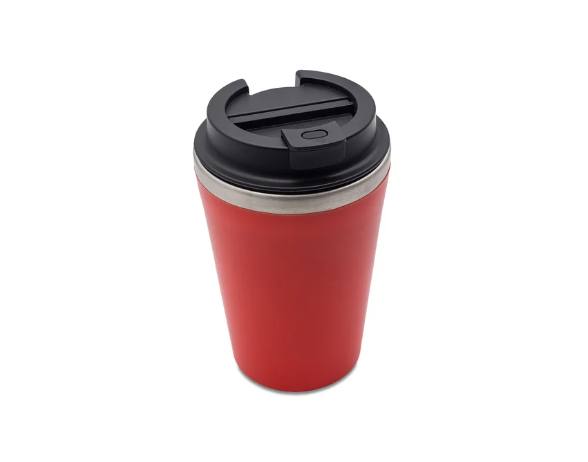 Czerwony kubek termiczny Andre 350 ml z własnym nadrukiem