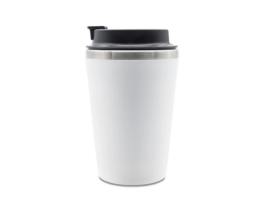 Kubek termiczny Andre 350ml biały z logo firmy