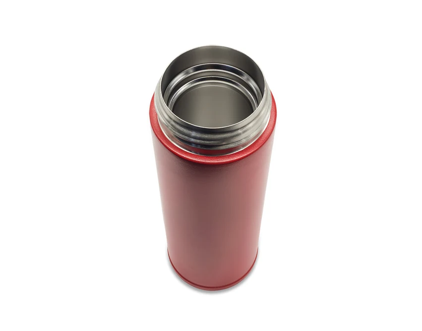 Czerwony kubek termiczny Olten 400 ml z logo firmy