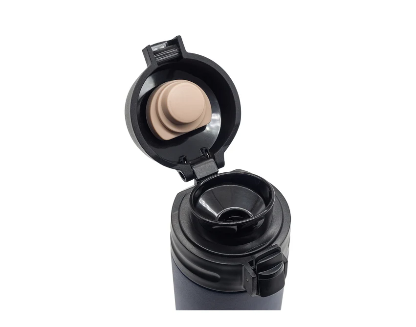 Kubek termiczny Olten 400 ml granatowy z logo firmy