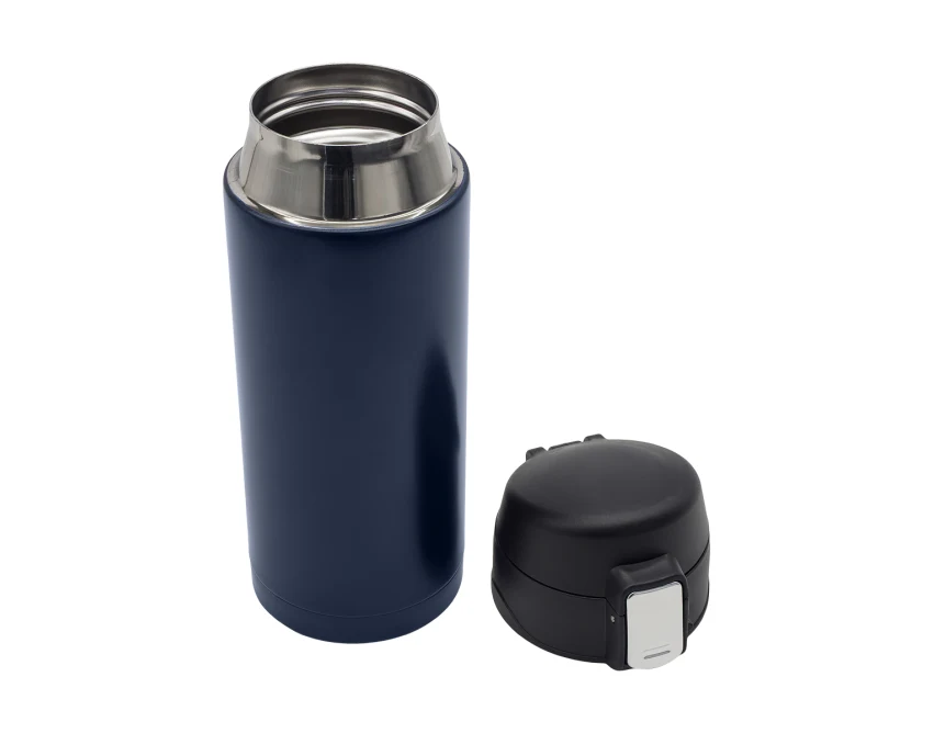 Granatowy kubek termiczny Bergen 340 ml z logo firmy