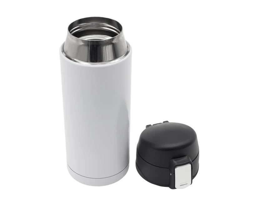 Biały kubek termiczny Bergen 340 ml z logo firmy