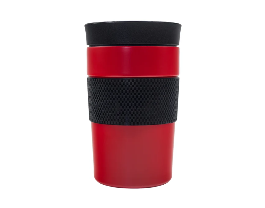 Czerwony kubek termiczny Husavik 320 ml z logo firmy