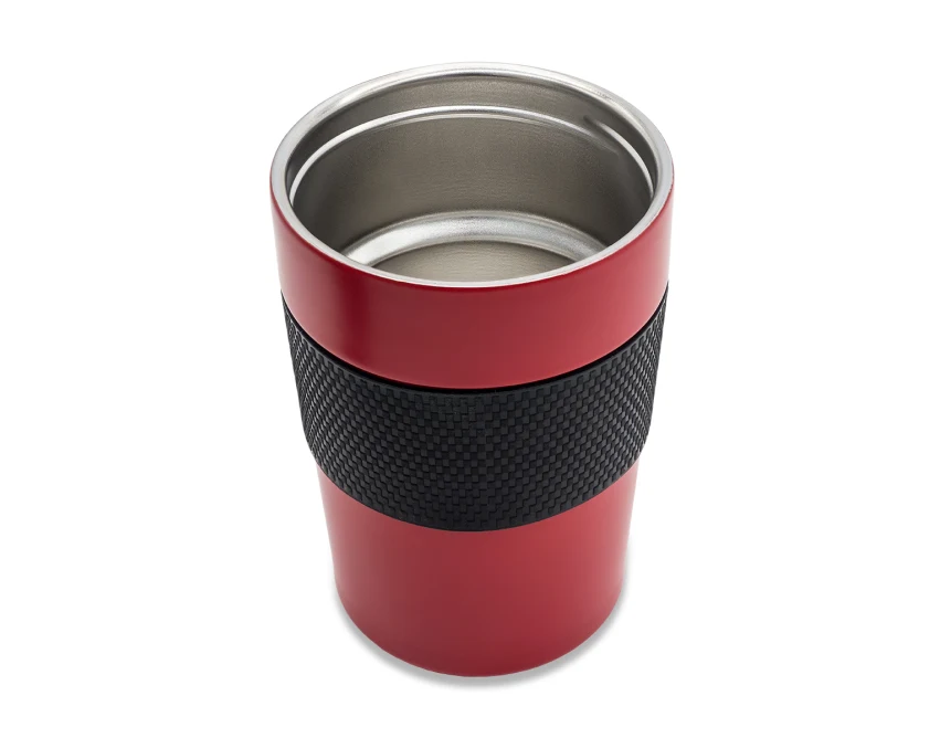 Czerwony kubek termiczny Husavik 320 ml z logo firmy