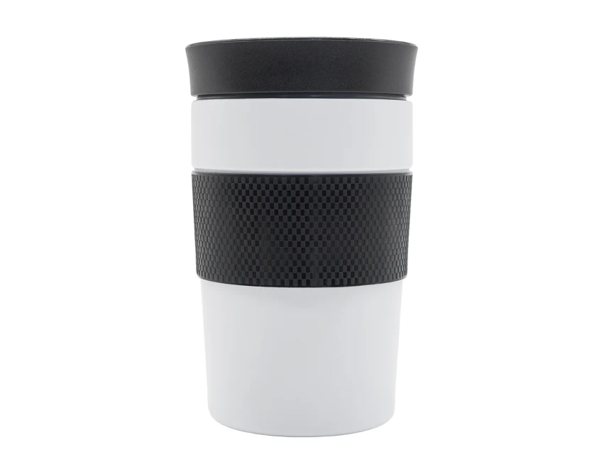 Biały kubek termiczny Husavik 320 ml z logo firmy