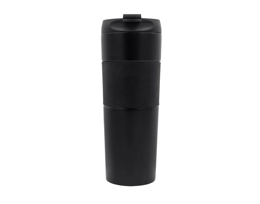 Kubek termiczny z french press 450 ml czarny z grawerem