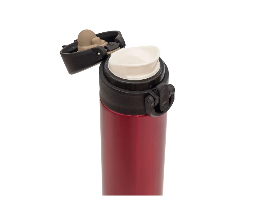 Czerwony kubek termiczny Moline 350 ml z logo firmy