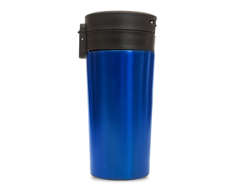 Niebieski kubek termiczny Casper 350 ml z logo firmy