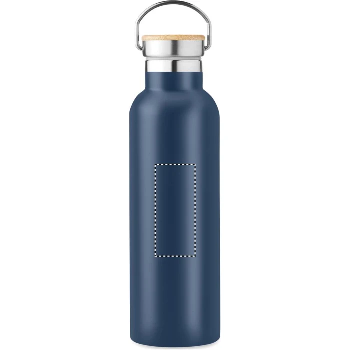 Schemat znakowania dla Tampondruk - P6 na gadżecie: Butelka termiczna 750 ml francuski granat z bambusem