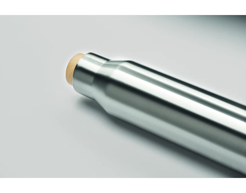 Butelka termiczna Dudinka 500 ml srebrny mat z logo