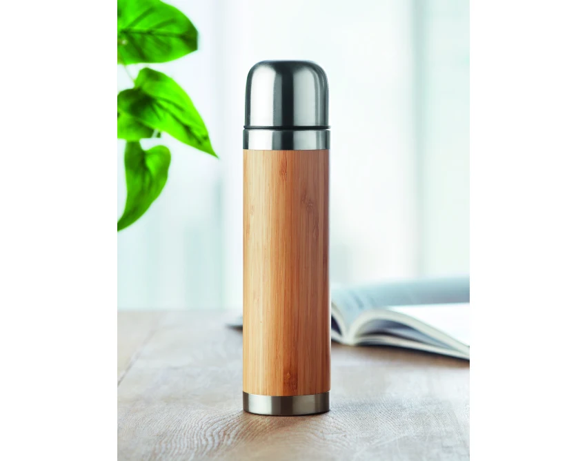 Termos bambusowy Chan bamboo 400 ml z grawerem Drewna