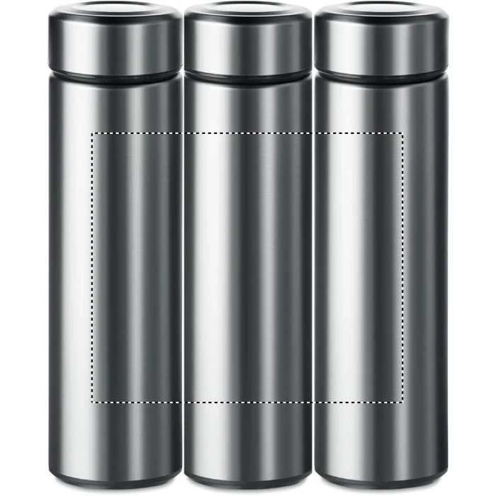 Schemat znakowania dla Sitodruk 360° - RS5 na gadżecie: Termos 425 ml srebrny mat z grawerem i zaparzaczem – Patago