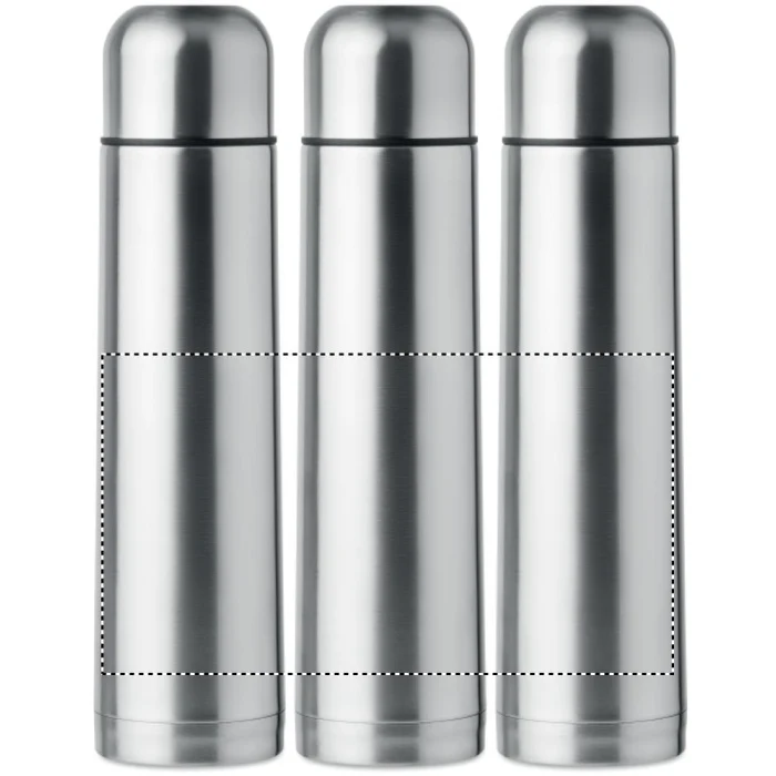 Schemat znakowania dla Grawerowanie laserowe 360° - RL na gadżecie: Termos 900 ml srebrny mat z grawerem logo firmy