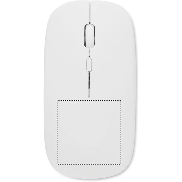 Schemat znakowania dla Tampondruk - P3 na gadżecie: Biała mysz bezprzewodowa Curvy c z logo firmy (ABS, 500mAh)