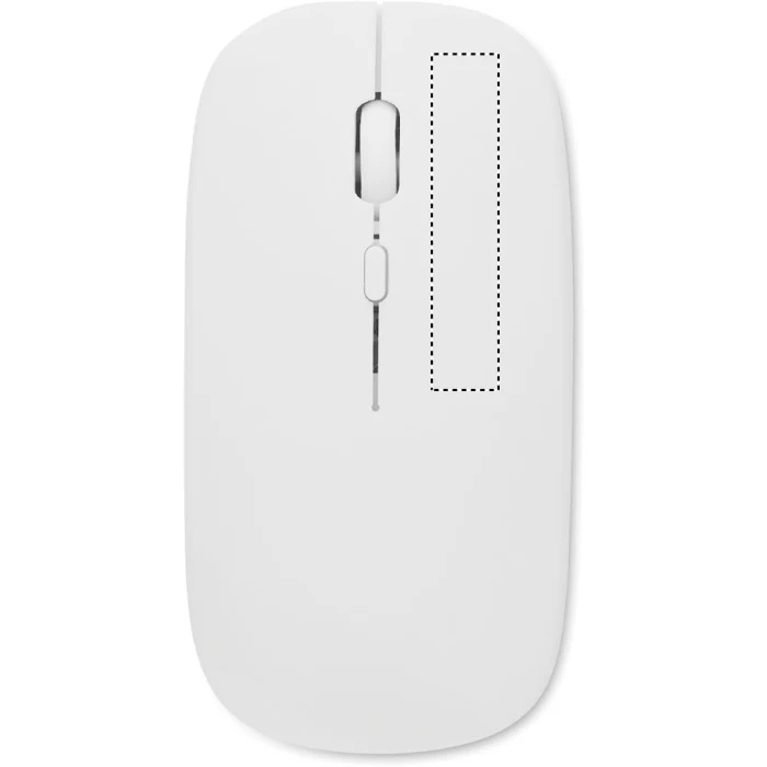 Schemat znakowania dla Tampondruk - P3 na gadżecie: Biała mysz bezprzewodowa Curvy c z logo firmy (ABS, 500mAh)