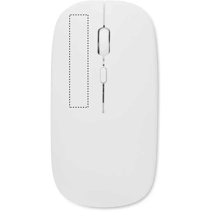 Schemat znakowania dla Tampondruk - P3 na gadżecie: Biała mysz bezprzewodowa Curvy c z logo firmy (ABS, 500mAh)