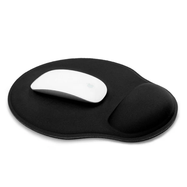 Czarna podkładka Dario z logo – ergonomia i nadruk dla firm
