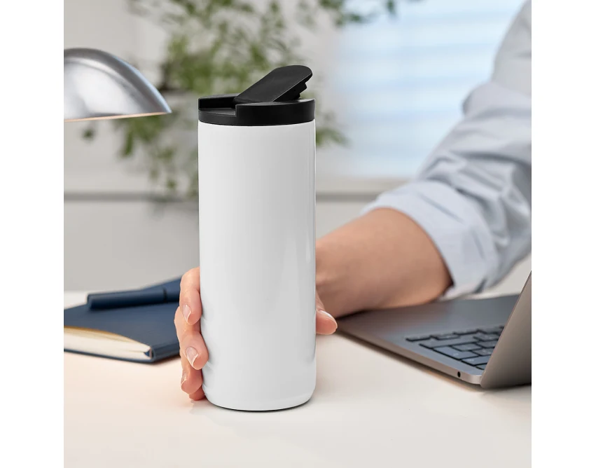 Biały kubek termiczny Camelo 500 ml z własnym logo