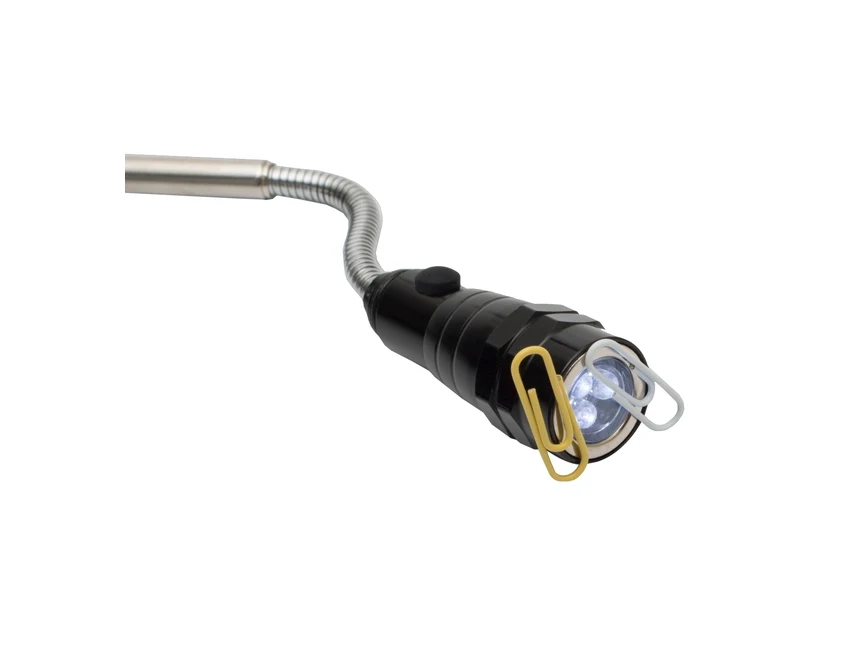 Latarka z logo firmy Closeup LED teleskopowa czarna