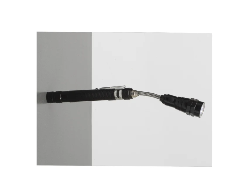 Latarka z logo firmy Closeup LED teleskopowa czarna