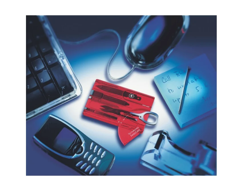 SwissCard Classic scyzoryk z grawerem czerwony
