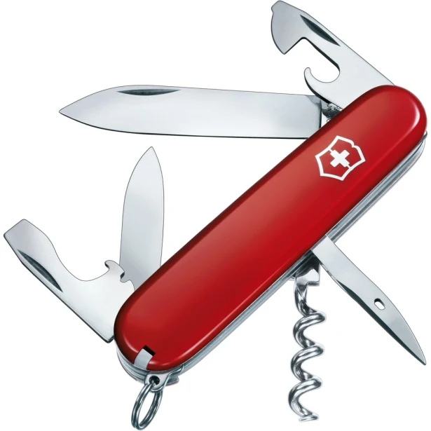 Victorinox Spartan scyzoryk z logo czerwony, stalowy