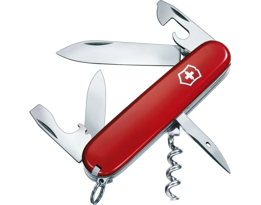 Victorinox Spartan scyzoryk z logo czerwony, stalowy