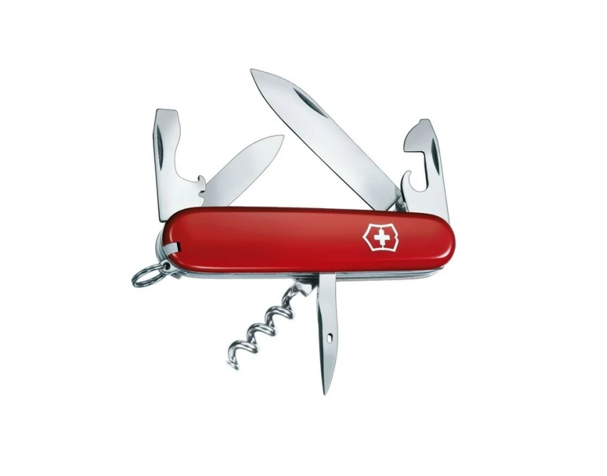 Victorinox Spartan scyzoryk z logo czerwony, stalowy