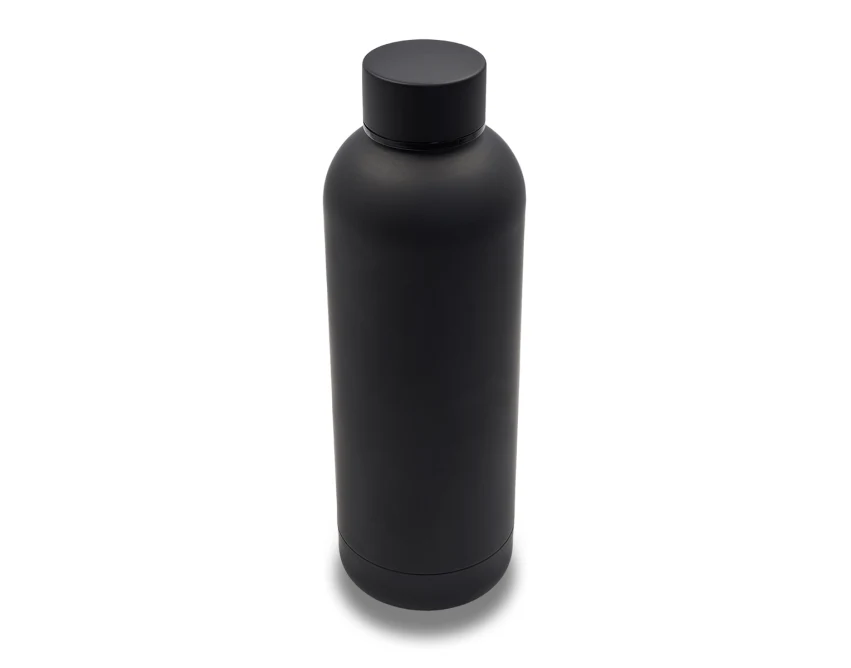Czarna butelka termiczna Mendoza 500 ml z logo firmy