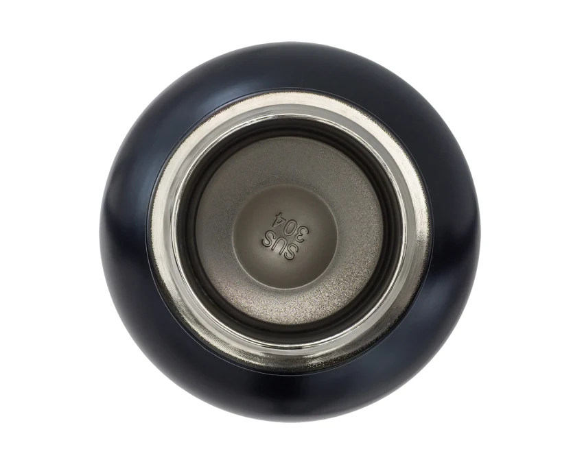 Czarna butelka termiczna Varde 500 ml z logo firmy