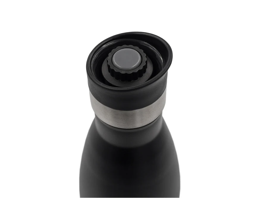 Czarna butelka termiczna Yakima 550 ml z ustnikiem 360°