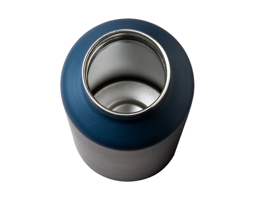 Granatowa butelka termiczna Moncton 800 ml z karabińczykiem