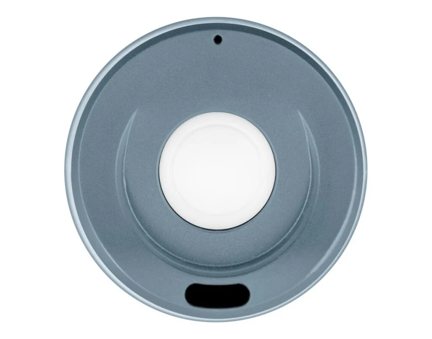 Błękitny kubek termiczny 400 ml Niram z logo firmy