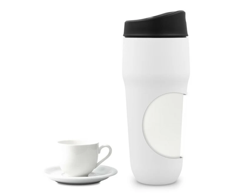 Czarny kubek termiczny 400 ml z logo – Air Gifts Niram