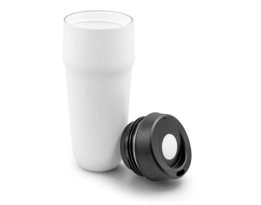 Czarny kubek termiczny 400 ml z logo – Air Gifts Niram