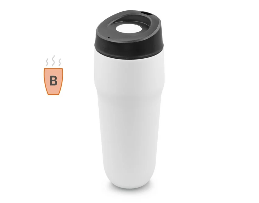 Czarny kubek termiczny 400 ml z logo – Air Gifts Niram