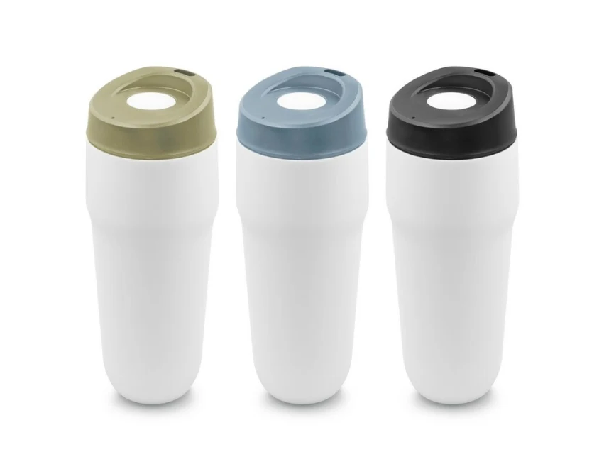 Czarny kubek termiczny 400 ml z logo – Air Gifts Niram