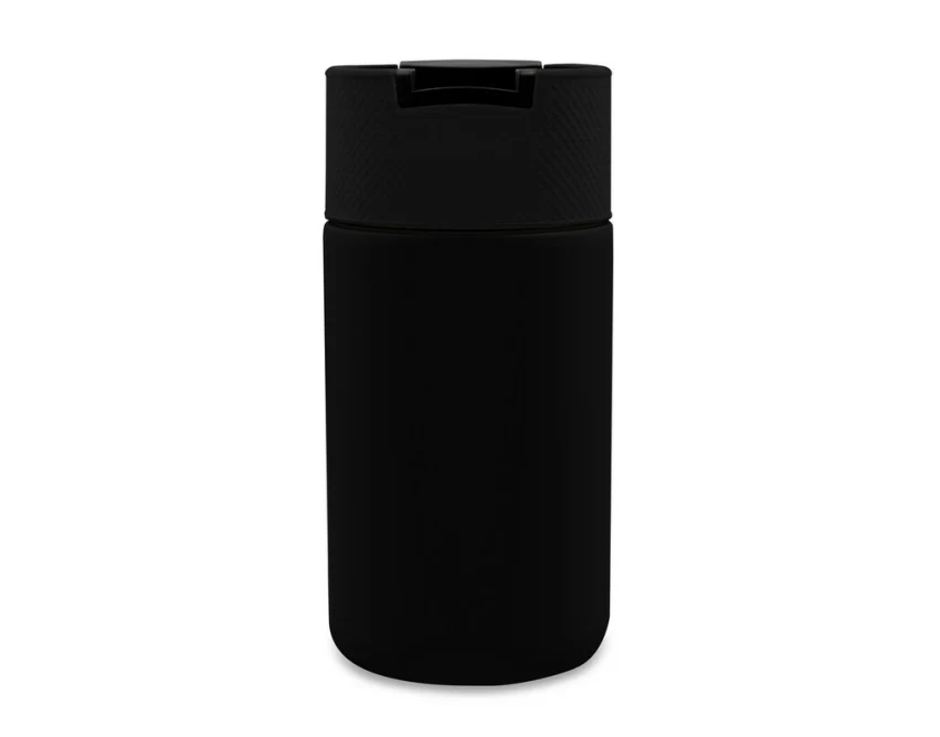 Czarny kubek termiczny 400 ml z ceramicznym wnętrzem