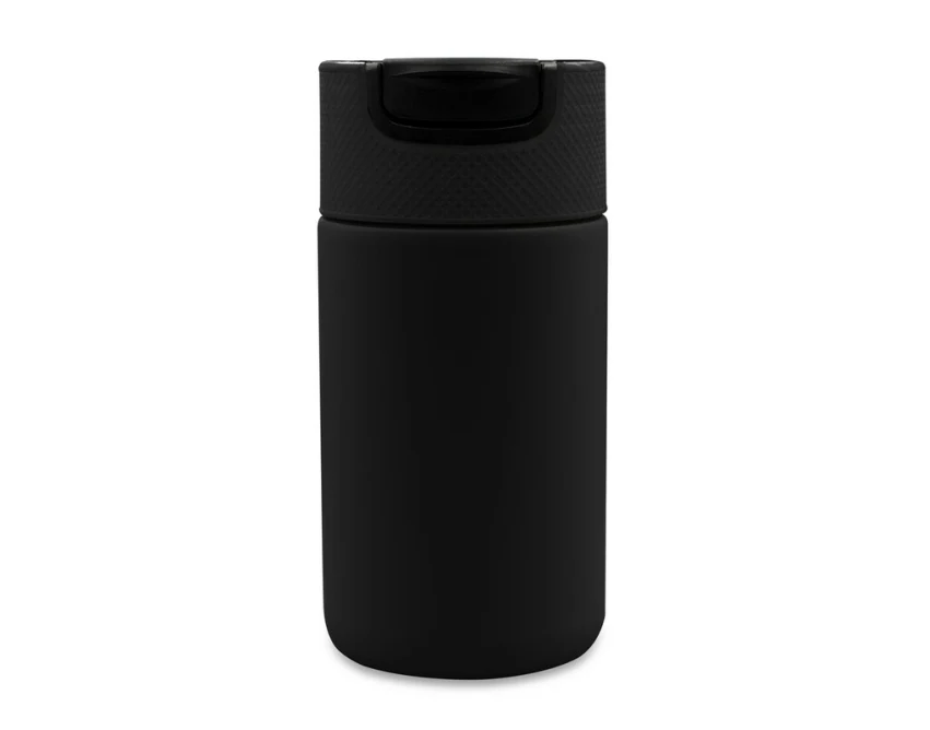 Czarny kubek termiczny 400 ml z ceramicznym wnętrzem