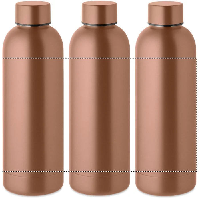 Schemat znakowania dla Nadruk UV 360° - RD2 na gadżecie: Athena miedziana butelka termiczna 500 ml z logo firmy