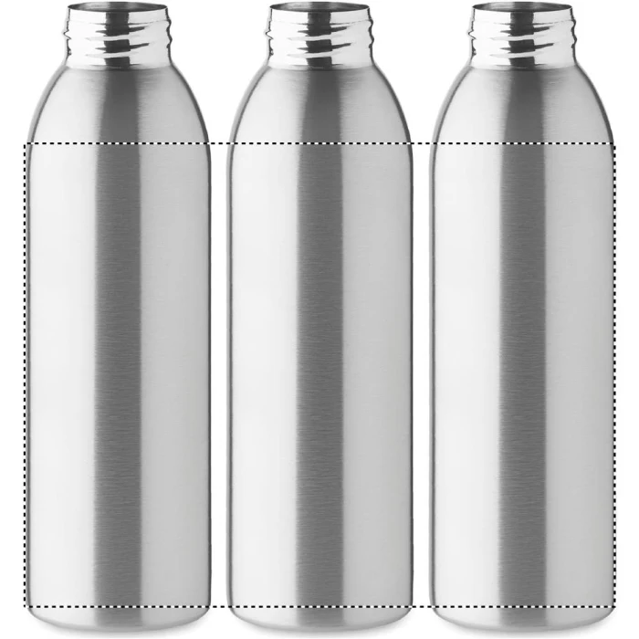 Schemat znakowania dla Nadruk UV 360° - RD2 na gadżecie: Srebrny bidon stalowy 650ml z nadrukiem logo dla firm