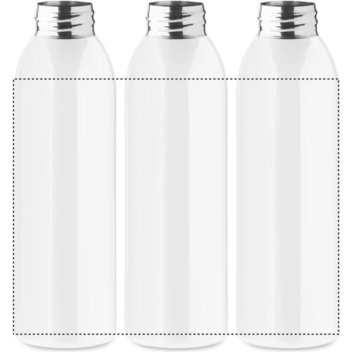 Schemat znakowania dla Grawerowanie laserowe 360° - RL na gadżecie: Biały bidon stalowy 650 ml z logo firmy – model Bira