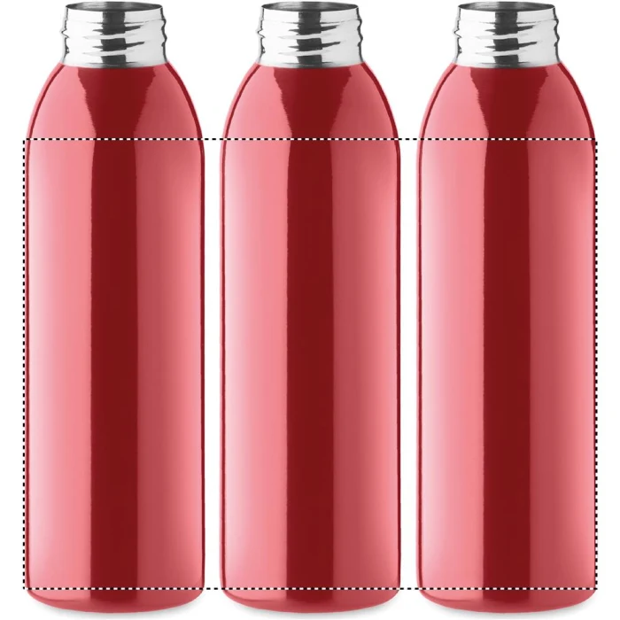 Schemat znakowania dla Nadruk UV 360° - RD2 na gadżecie: Czerwony bidon stalowy 650ml z własnym nadrukiem logo