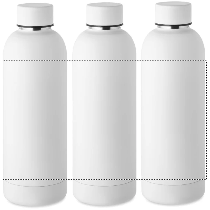 Schemat znakowania dla Grawerowanie laserowe 360° - RL na gadżecie: Biała butelka termiczna 500 ml z logo – stal z recyklingu