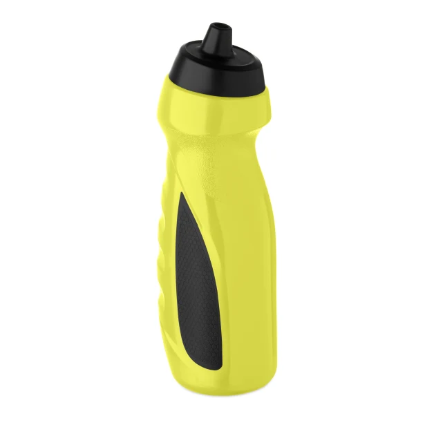 Bidon sportowy 700 ml żółty fluorescencyjny z nadrukiem