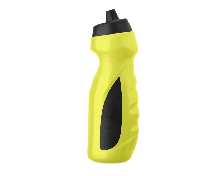 Bidon sportowy 700 ml żółty fluorescencyjny z nadrukiem