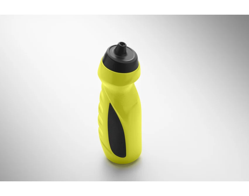 Bidon sportowy 700 ml żółty fluorescencyjny z nadrukiem