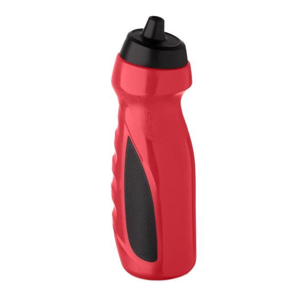 Czerwony bidon sportowy 700 ml z nadrukiem i logo firmy