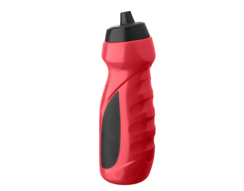 Czerwony bidon sportowy 700 ml z nadrukiem i logo firmy