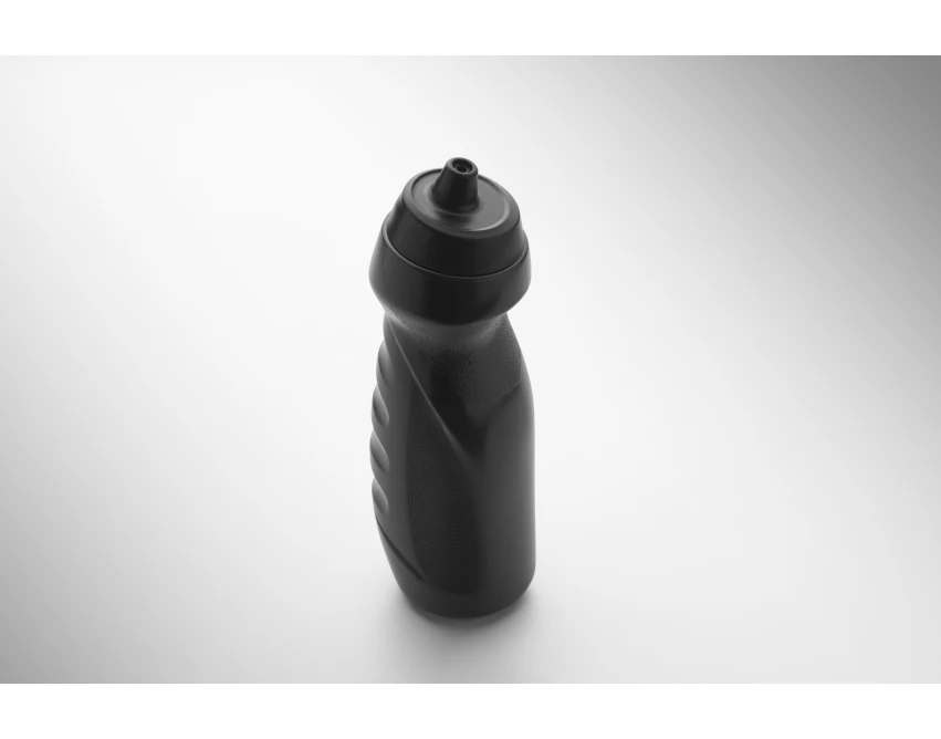 Czarny bidon sportowy 700 ml z nadrukiem Twojego logo